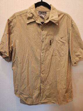 Columbia Men's Short Sleeve Check Shirt Size M